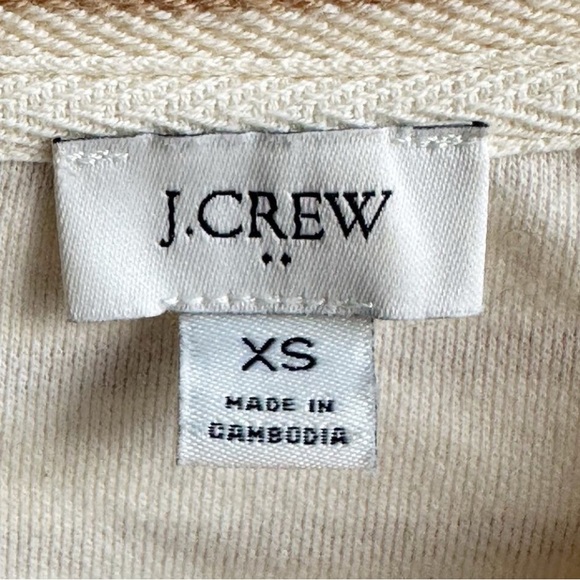 J Crew Factory Striped Raglan Crewneck Sweatshirt - Picture 6 of 7